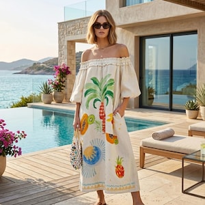 Tropical Beach Dress - Etsy