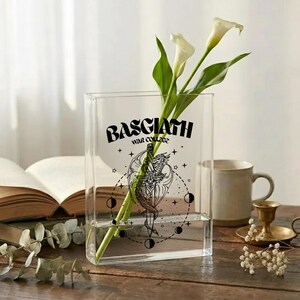Die As Riders Book Shaped Vase, Tairn and Sgaeyl Dragon Decor, Fourth Wing Dagger Art, Iron Flame Merch, Romantasy Book Lover Gift for him image 3