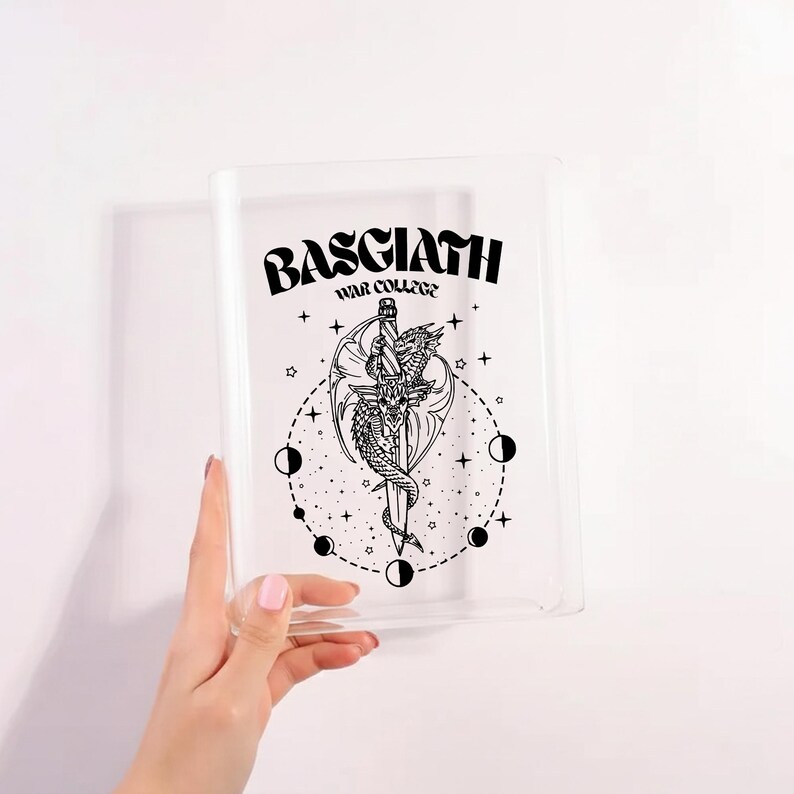 Die As Riders Book Shaped Vase, Tairn and Sgaeyl Dragon Decor, Fourth Wing Dagger Art, Iron Flame Merch, Romantasy Book Lover Gift for him image 1