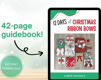 How to Make Ribbon Bows: 12 DIY Bows PDF E-Book, DIGITAL Download