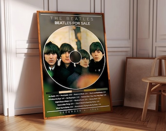 Pôster dos Beatles | Pôster dos Beatles à venda | Impressão de pôster de álbum | Pôster de capa de álbum | Pôster de música rock | Decoração de quarto | Presente musical