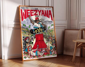 Lil Wayne Poster | Concert Poster | Album Poster Print | Album Cover Poster | Rap Poster | Room Decor | Music Gift | Music Decor