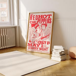 Red Hot Chili Peppers Poster | Concert Poster | Album Poster Print | Album Cover Poster | Rock Music Poster | Room Decor | Music Gift image 4