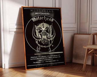 Motörhead 1988 Promo Poster Metal Heads Music Poster No Sleep at