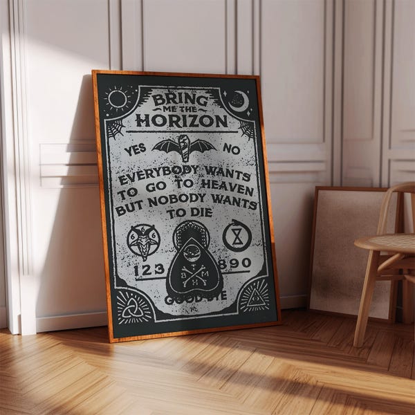 Bring mir den Horizont Poster | Konzert Poster | Album Poster Druck | Album Cover Poster | Metal Musik Poster | Zimmer Dekor | Musik Geschenk