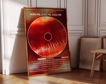 The Cure Poster | Kiss Me, Kiss Me, Kiss Me Poster | Rock Music