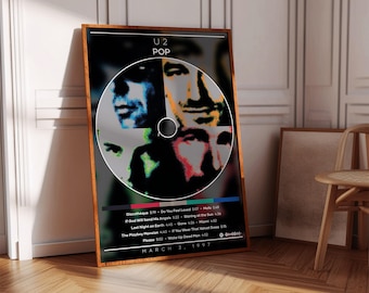 U2 Plakat | Pop-Poster | Album Poster Druck | Album Cover Poster | Rock Musik Poster | Zimmer Dekor | Musik Geschenk | Musik Dekor