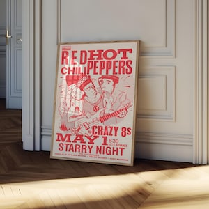 Red Hot Chili Peppers Poster | Concert Poster | Album Poster Print | Album Cover Poster | Rock Music Poster | Room Decor | Music Gift image 3