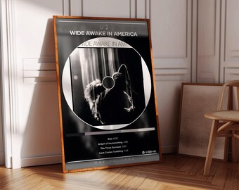U2 Plakat | Hell wach in Amerika Poster | Album Poster Druck | Album Cover Poster | Rock Musik Poster | Raumdekor, Musikgeschenk, Musikdekor