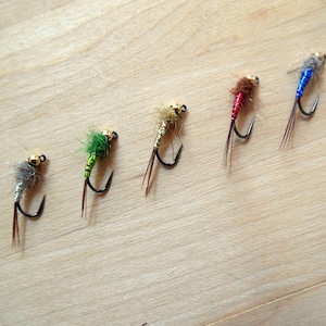 Fly fishing Trout flies Jigged Lightening Bugs Great for Euro-rigs