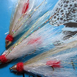 TROLLING FLYS Bullet-head Polar-Flash Baitfish Minnow Fly Assortment, for trout salmon steelhead and more, Great Fisherman&#39;s Gift