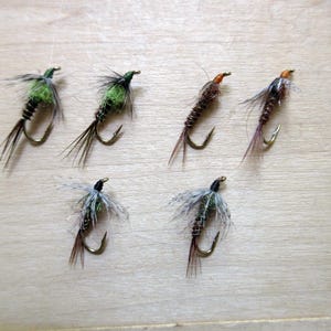 Fly fishing Pheasant-tail nymph variations for trout