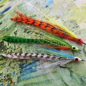 FLY FISHING Bass Redfish Snook Jack Tarpon Striper Pike Salmon Steelhead Char Streamer flies