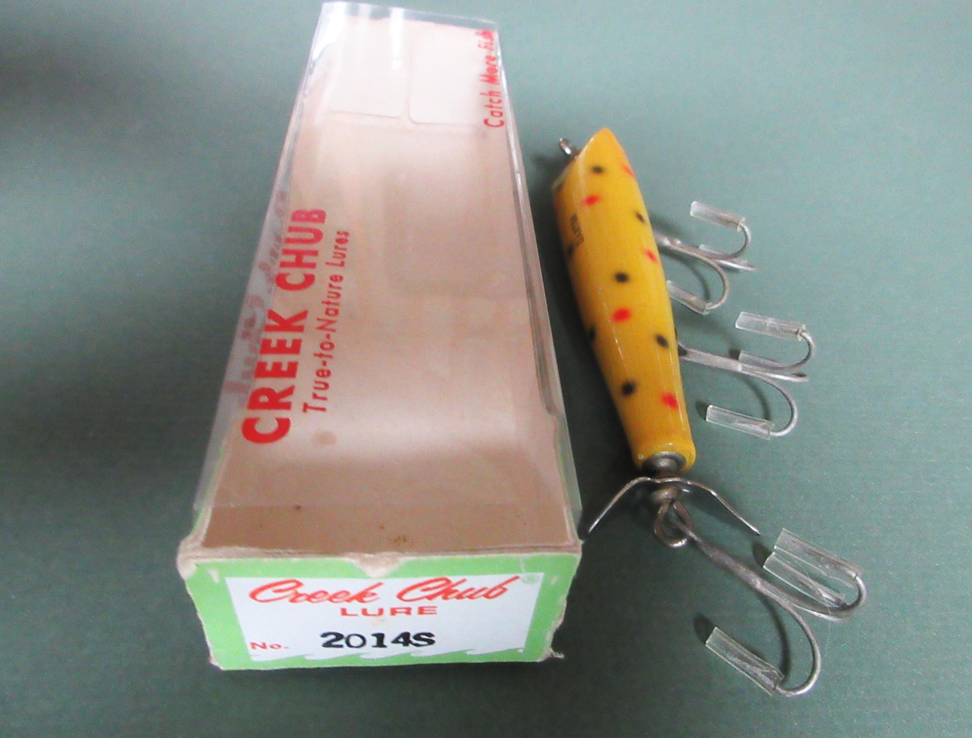 Antique Wooden Fishing Lure Creek Chub Bait Company Spinner Darter