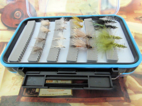 Pêche,boîte de pêche à la mouche Super mince,boîte à mouche en plastique coloré pouvant contenir
