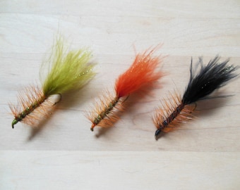 Lot De 8 Mouches Artificielles Pour Truite/saumon - Taille Hameçon 2, Montées Et Encadrées (déco)