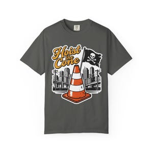 Maglietta grafica Hoist The Cone: maglietta streetwear vintage dai colori confortevoli e lavabili Pepper
