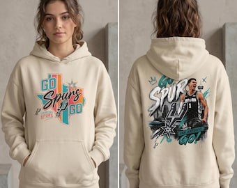 Go Spurs Hoodie | San Antonio Spurs Sweatshirt | NBA Fan Hoodie | Basketball Graphic | Wembanyama | Spurs Gift | Unisex Hoodie Texas