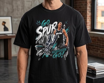 Wembanyama Shirt | Go Spurs Tee | Halftone Comic | San Antonio Spurs Fan | Comfort Colors | Wemby Gift | NBA Basketball Shirt | Wemby Tee