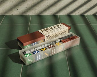Fünfli ToGo – Jeu de dés en cuivre et transparent