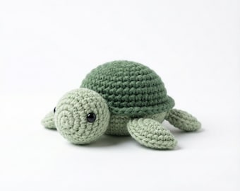 Crochet Mini Turtle Pattern PDF – Beginner Amigurumi Turtle, Easy Step-by-Step Guide, Instant Download