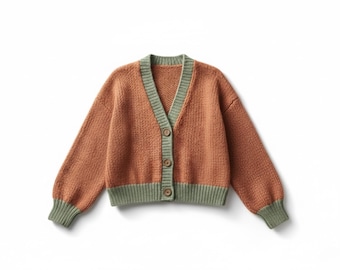 Perfect Crop Cardigan Crochet Pattern – Easy Beginner PDF