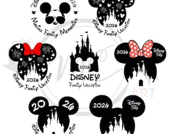Bundle Family Vacation 2026 Svg Png, Magical Kingdom Svg, Family Trip Svg, Family Squad Svg, Friend Squad Svg, Vacay Mode Svg