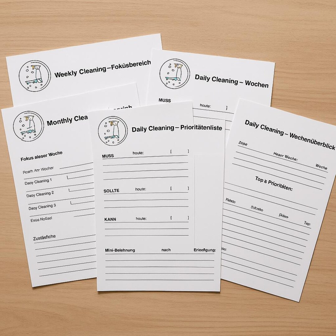 ADHD Household Planner (printable) Cleaning Schedule PDF Weekly ...