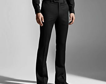 Men's White Formal Trousers: Tailored Fit Office Dress Pants - Etsy Men's White Formal Trousers: Tailored Fit Office Dress Pants - Etsy