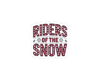 Riders of the Snow Kiss-Cut Stickers | Après-Ski, Fair Isle Ski Club