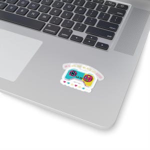 Pixel Game Controller Sticker | coding sticker, PC gamer desk decal image 5