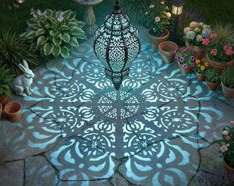 Hanging Solar Lights Outdoor Garden Decor Moroccan Solar Lantern Waterproof for Patio