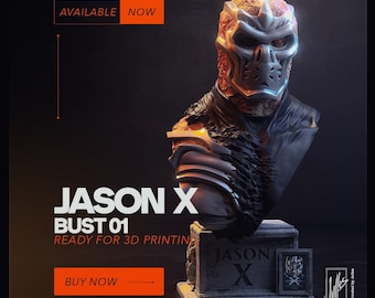Jason X Horror Bust | Premium 3D Printed & Hand Painted Statue