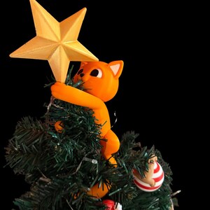 Kerstboompiek ster gouden kerstboom topper ster kerstboomversiering 20 cm