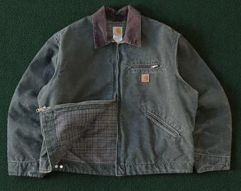 Carhartt Detroit Jacket J97 - Moss Green Retro Workwear