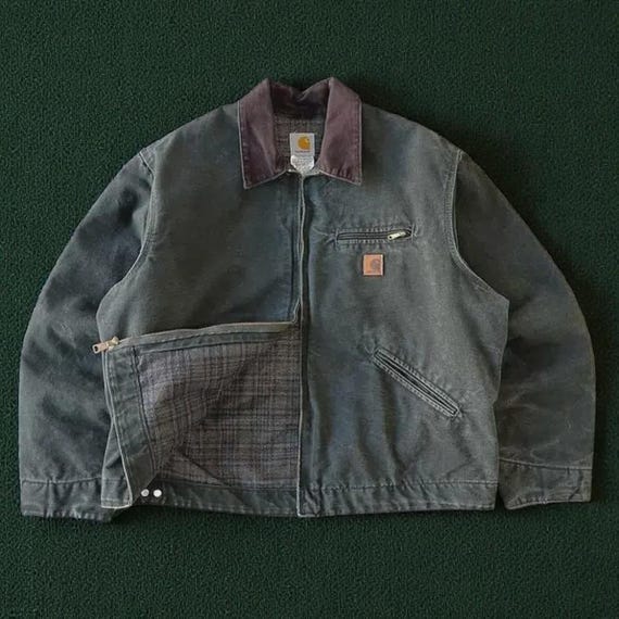 Carhartt Detroit Jacket J97 - Moss Green Retro Workwear - Etsy Israel Carhartt Detroit Jacket J97 - Moss Green Retro Workwear - Etsy Israel