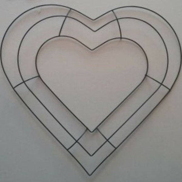 12" hart frame krans vorm DIY deco mesh jute frame