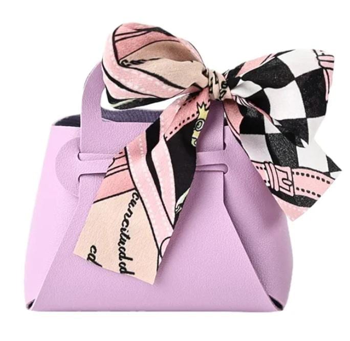 Mini Leather Purse Party Favor Boxes- Faux Leather