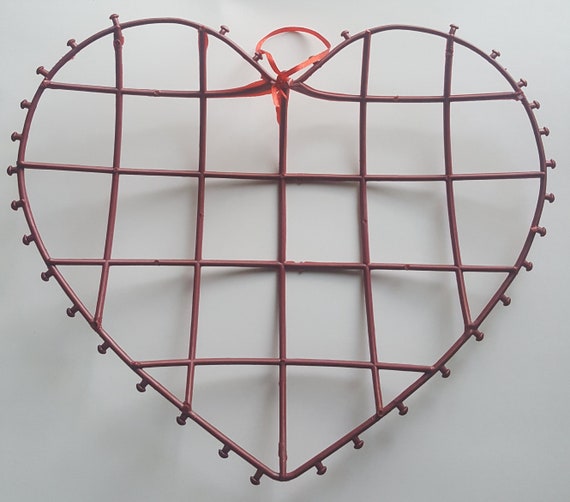 12 Heart Frame Wreath Form DIY Deco Mesh Burlap Frame 