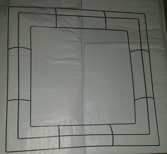 14” Square Wreath Form DIY Deco Mesh Burlap Frame