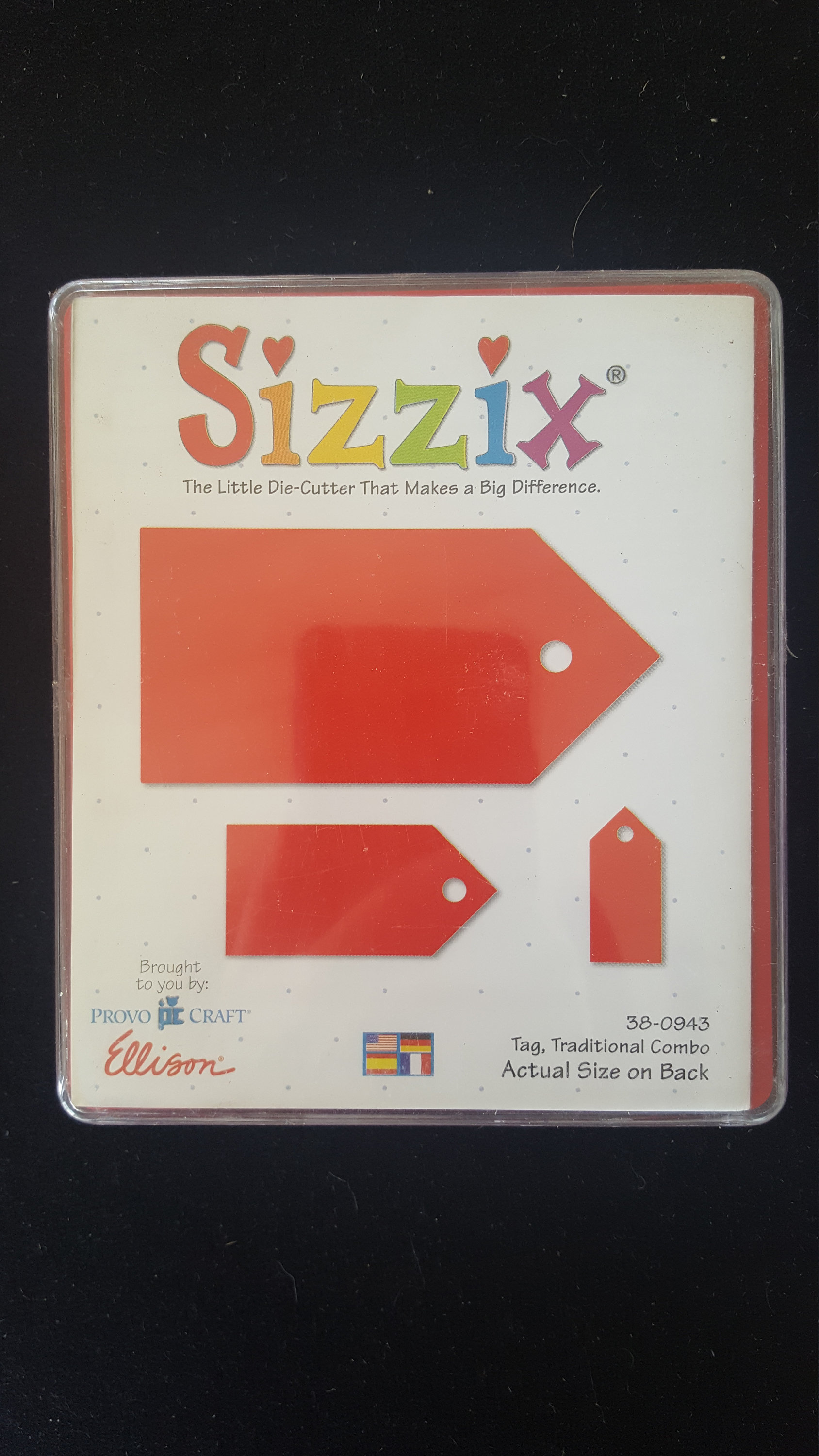 Sizzix cutting die Tag Traditional Combo #38-0943