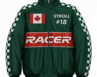 Vintage Jaguar Racing F1 Jacket, Green Black Motorsport Bomber