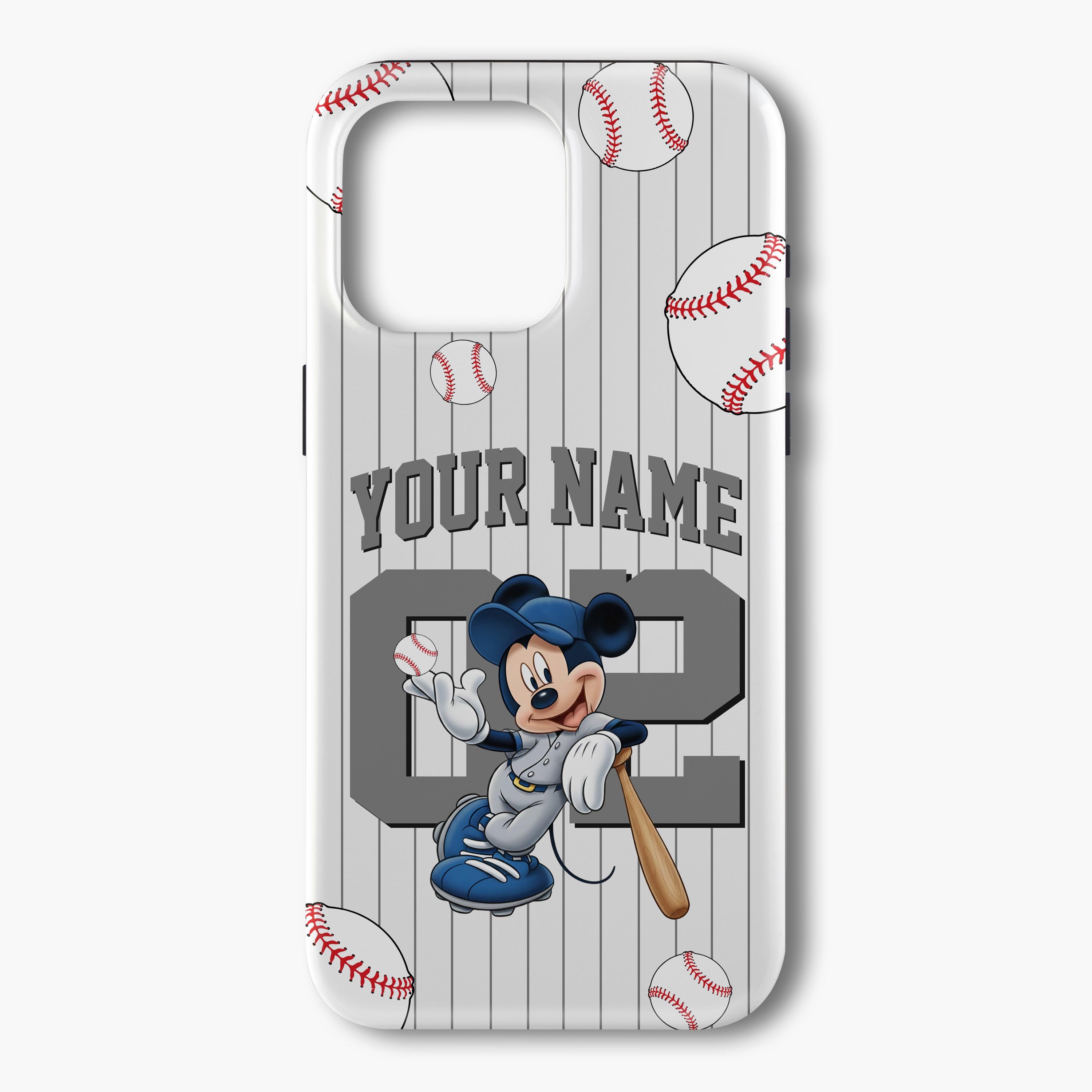 Discover Retro Mickey Mouse Phone Case, Mickey Baseball Case, Disney Sport Mickey