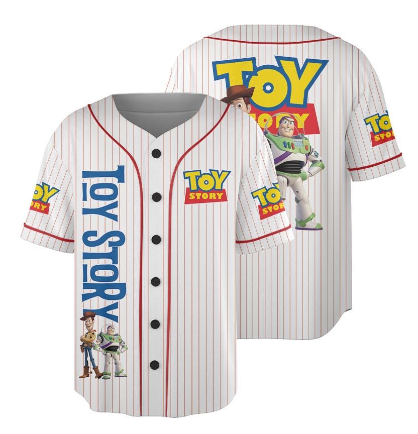 Discover Retro You've Got A Friend In Me Baseball Jersey, Toy Jersey, Disney Woody Buzz Story Party