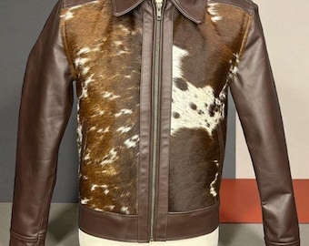 Handmade Leather Jacket For Men - Ykk Japanese Zippers - Real Goat Skin