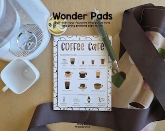 Wonder Pads: Coffee Cafe Pretend Play Notepad