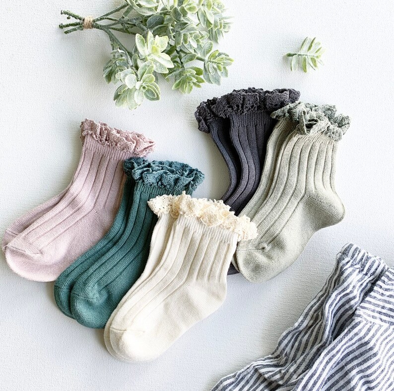 Ruffle Socks for Toddler Girls 24 Years Ruffle Socks Crew Etsy