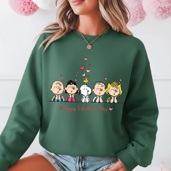 Peanuts Valentine SVG PNG PDF, Snoopy Happy Valentines Day Sublimation, Charlie Brown DTf Design, Love Crew Cut Files, Commercial Use