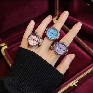 retro quartz ring watch jewelry for daily wear with compact mini timepiece look