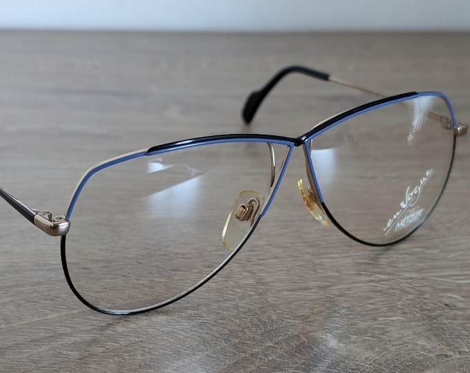 Vintage METZLER 0843 Oversized Eyeglasses Frames Made in Germany - NOS - c. 1970's - 1980's